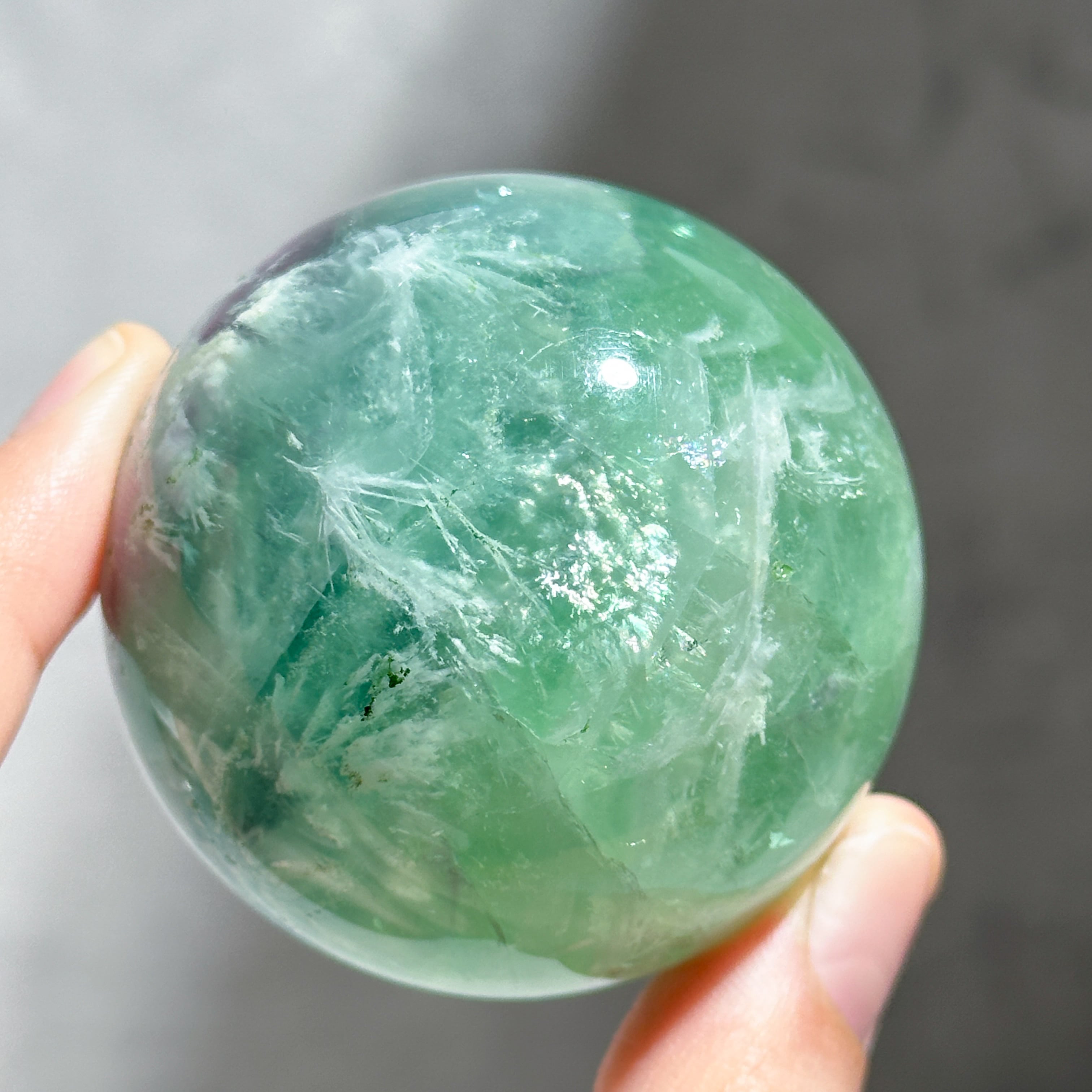 エンジェルフェザーフローライト スフィア02◇ Angel Feather Fluorite