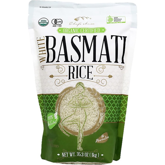 シェフズチョイス オーガニック バスマティライス 1kg Organic Basmati rice