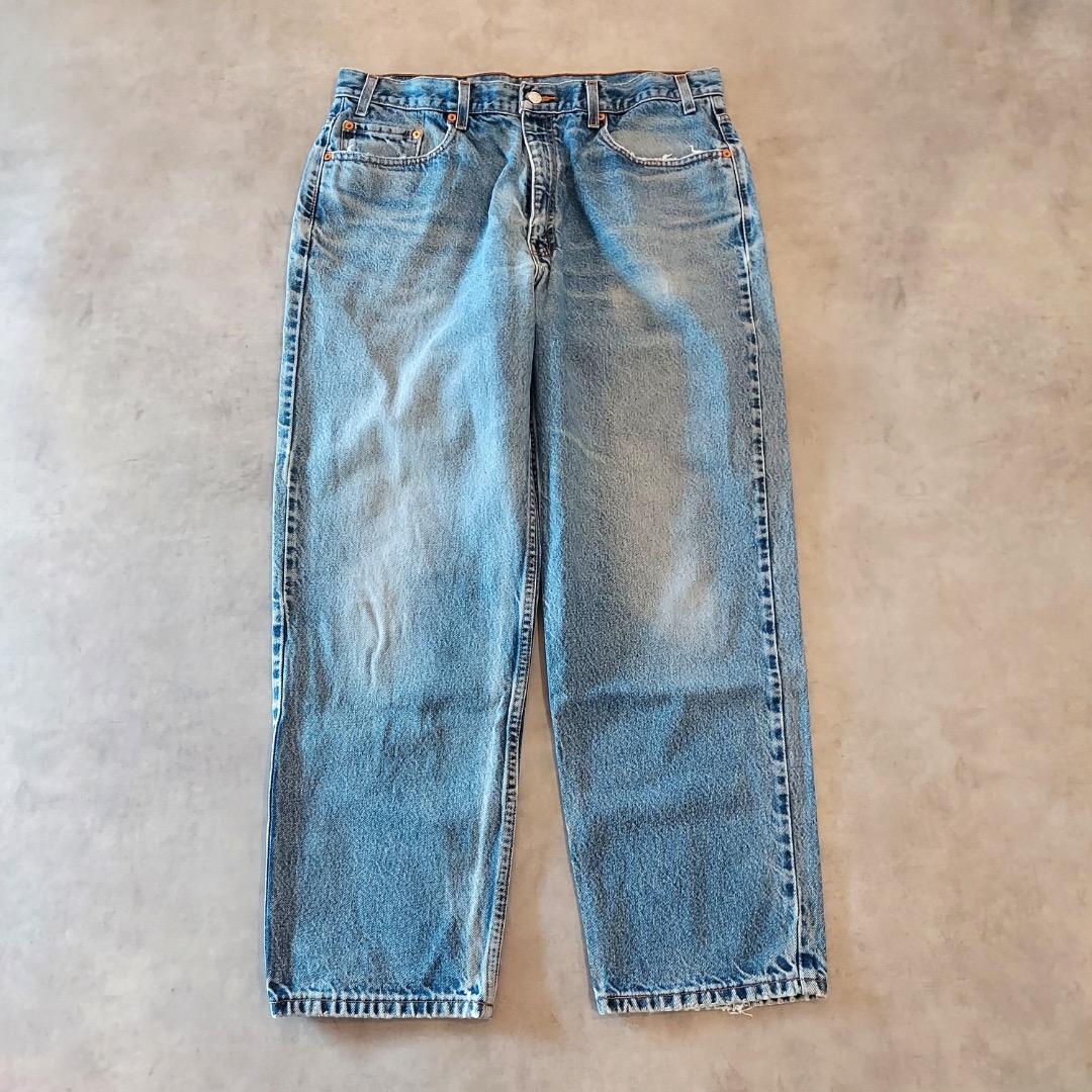 リーバイス550 Levis W38 ブルーデニム 青 00s 古着 17343
