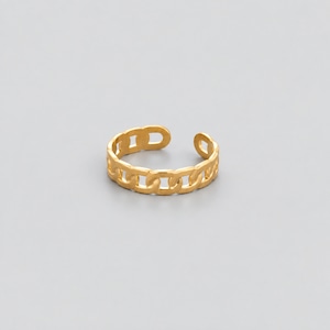 316L open chain ring #r91 *