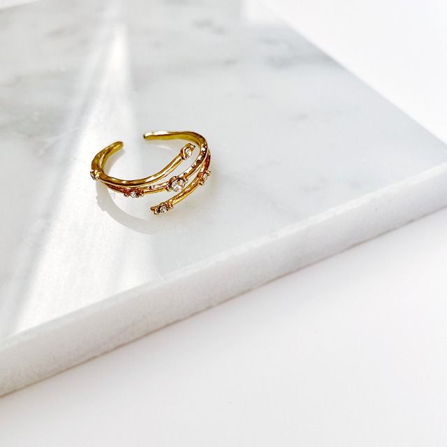 星めぐりのリング＆イヤーカフ｜andLaffi