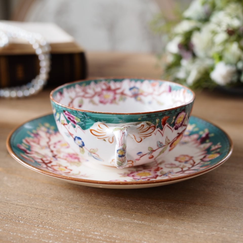 フランスアンティーク 素敵 サルグミンヌ ミントン 218 カップ