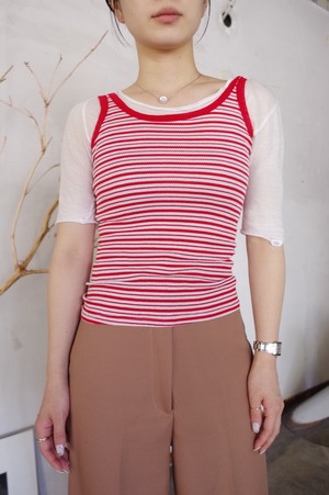 70s boarder tank top