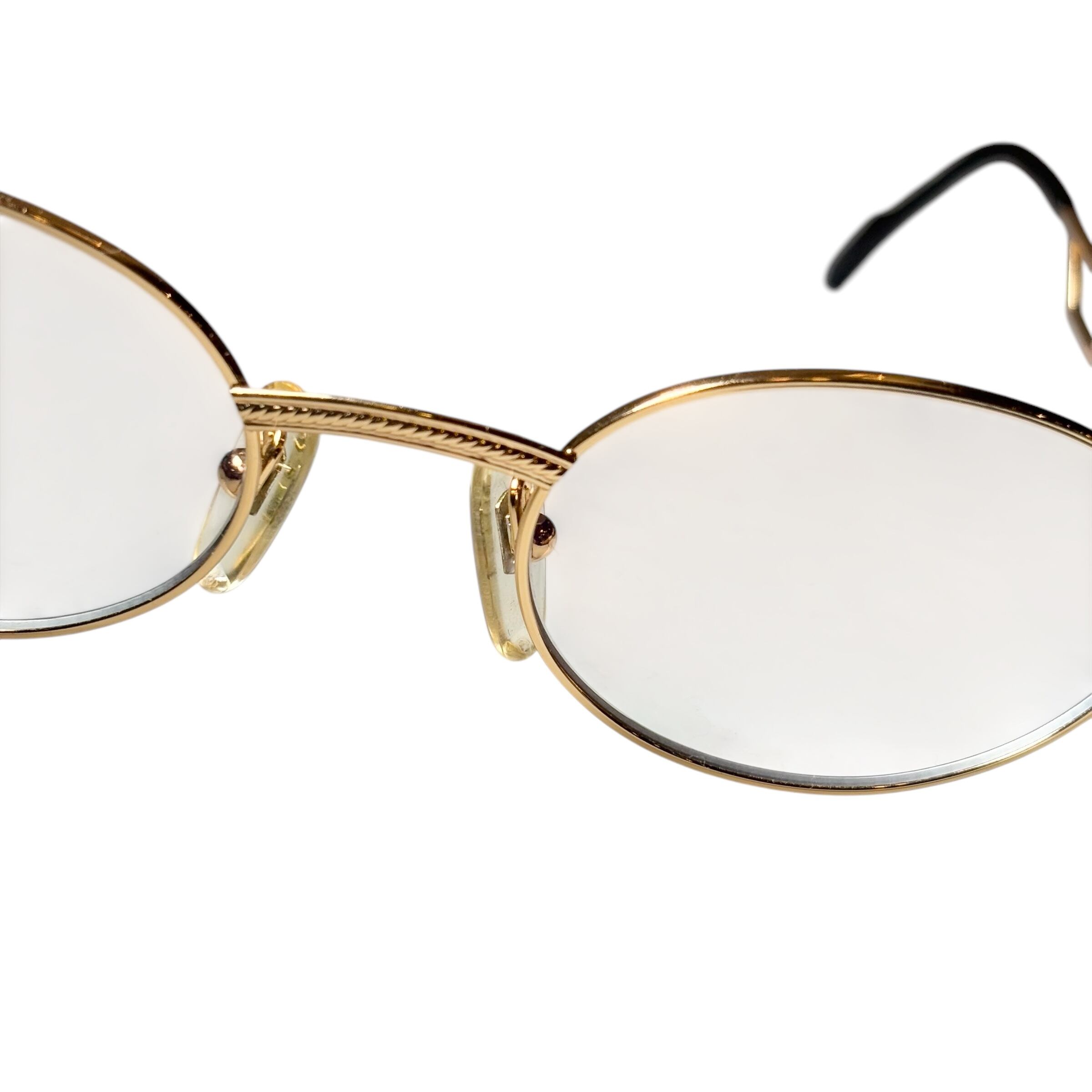 vintage TIFFANY LUNETTES 23k Gold Plated glasses | NOIR ONLINE