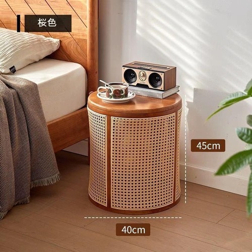 サイドテーブル ナイトテーブル 収納コーナーテーブル ベッドサイド 和風 コーヒーテーブル リビング 寝室