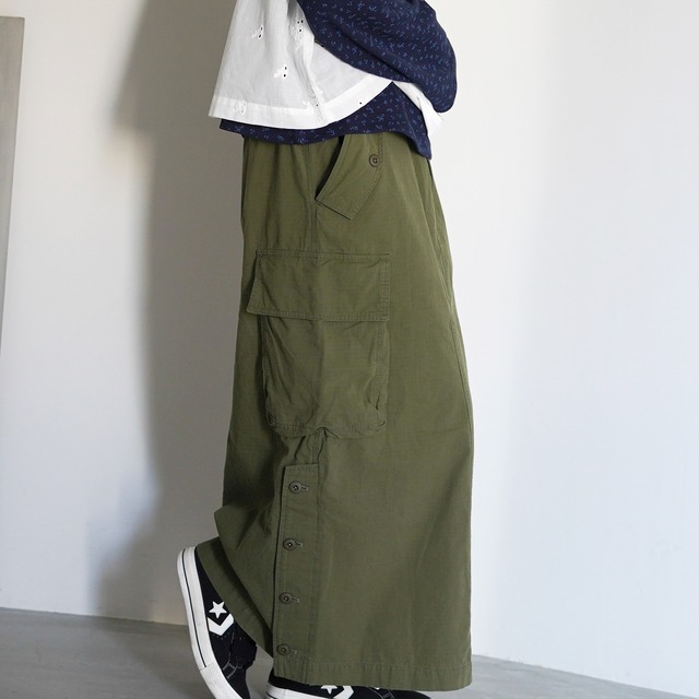 alee リメイクデザイン ミリタリー スカート｜2wayシルエット