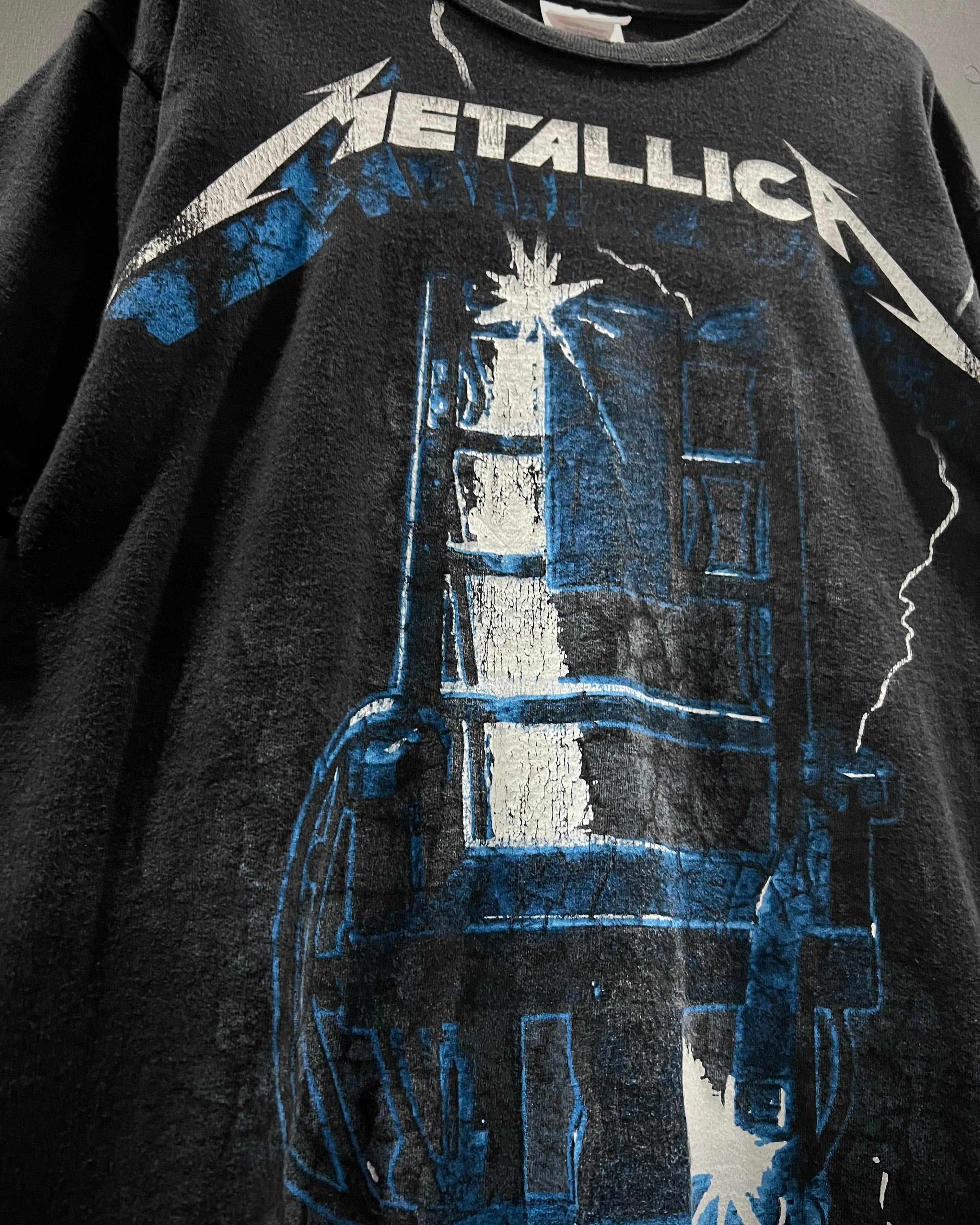 X VINTAGE】00's “METALLICA” “Ride The Lightning” Print Design T