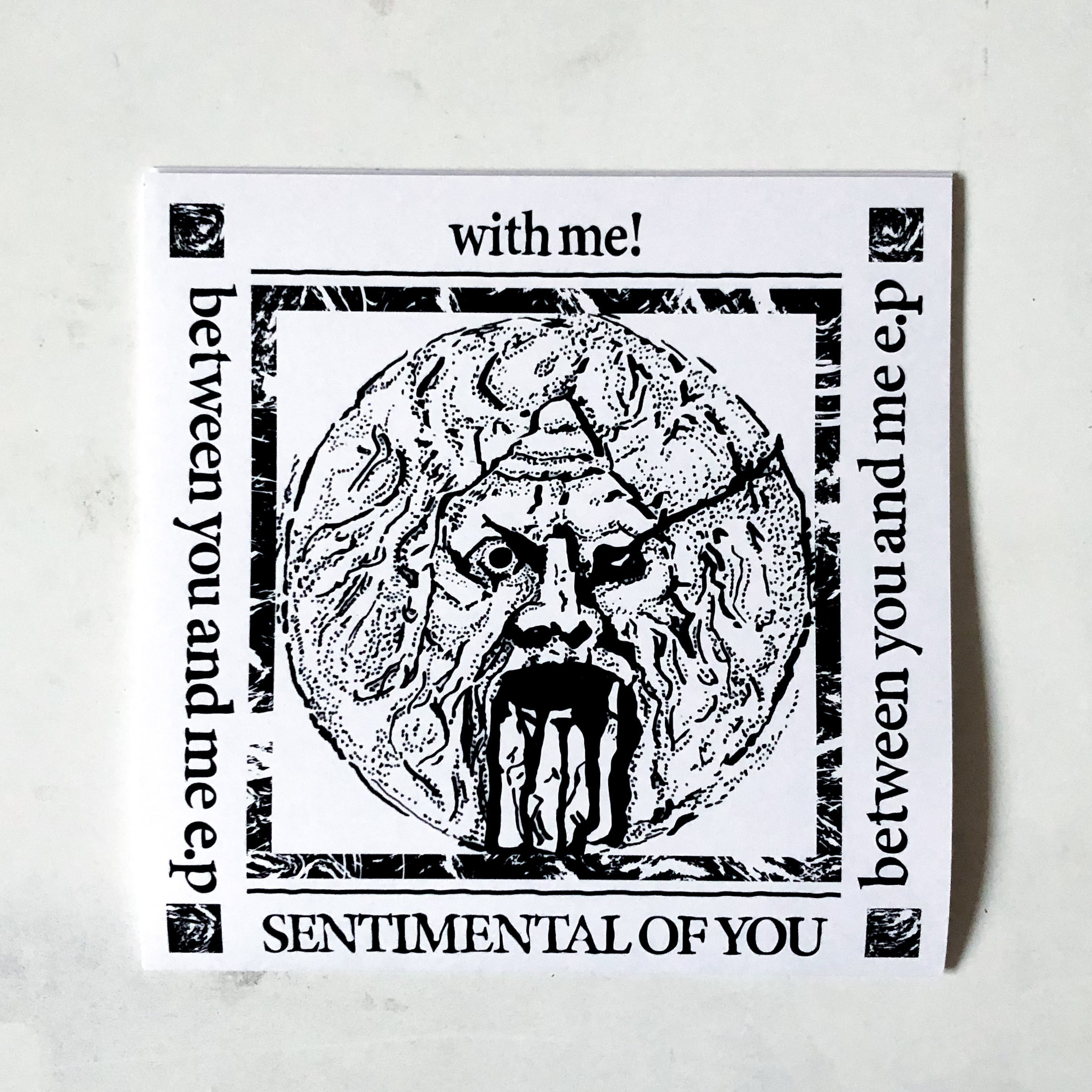 between you and me e.p - with me! / SENTIMENTAL OF YOU split 7