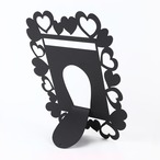 Arti e Mestieri  フォトフレーム（ハート）大　ブラック  272-27