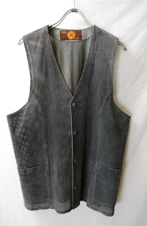 punching leather vest