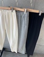 【訳あり】裏起毛ver.Pin-tuck Jogger Pant_Ivory・Free