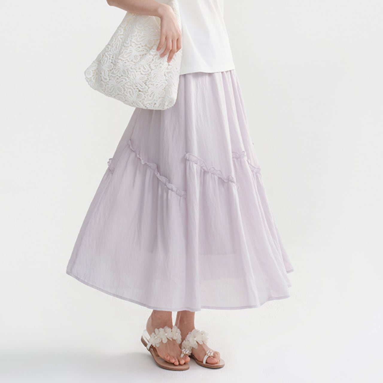 Lavender Airy Skirt R0023