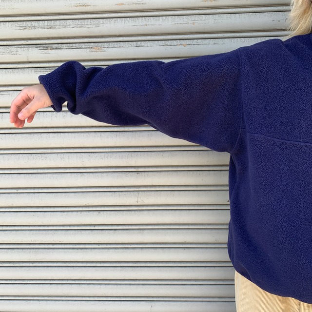 USA製　patagonia パタゴニア　シンチラスナップT フリース　ネイビー