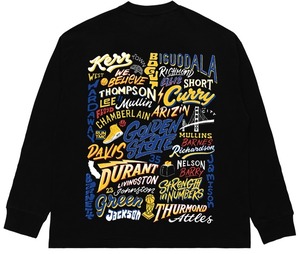 【トップス】男女兼用Stephen curry  vintage ゆったりとしたプリントの長袖Tシャツ 2202281917J