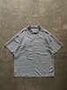 Island Shores オープンカラーシャツ 半袖 チェック柄 XL グレー系 レーヨン混