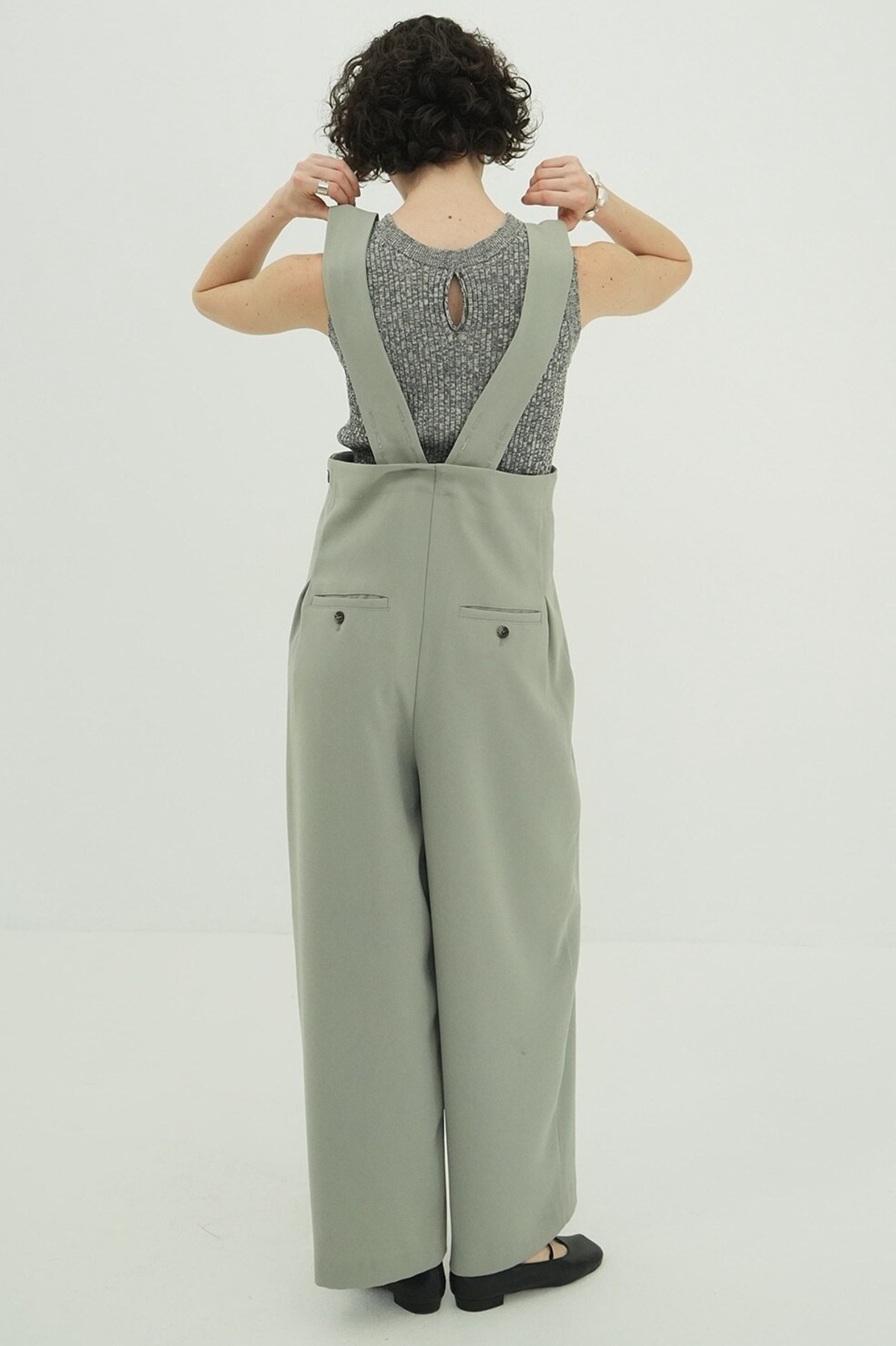 CLANE HIGH WAIST SUSPENDER PANTS | FLICKA ASHIYA