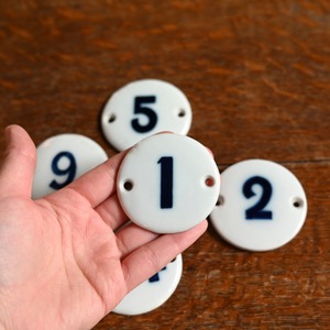 Number Plate / ナンバープレート〈 ルームナンバー・席札・店舗什器・アンティーク・ヴィンテージ 〉114034