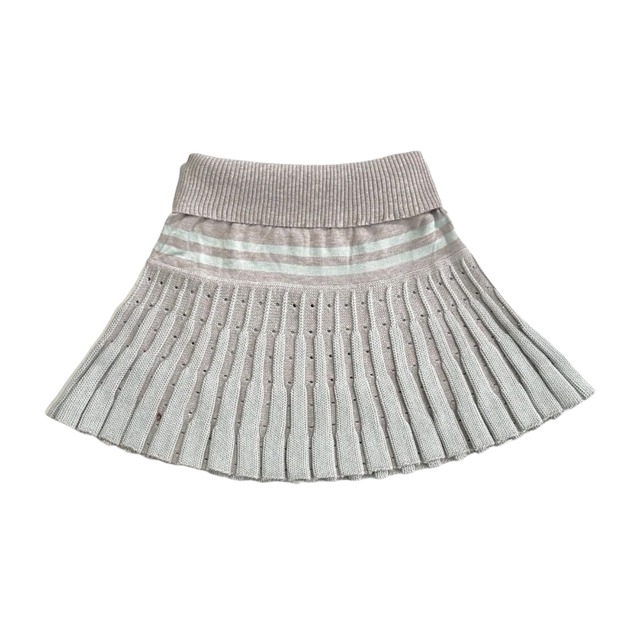 【HAPPY99】Scaevola knit  skirt (Gray)