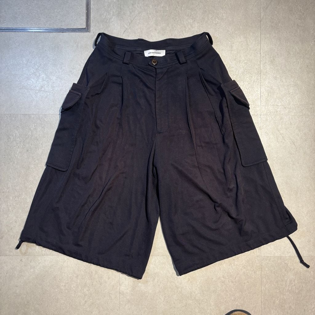 パンツ kiko kostadinov kreuk wide shorts 44 kiko kostadinov 23ss KREUK WIDE SHORTS KIKO KOSTADINOV キコ