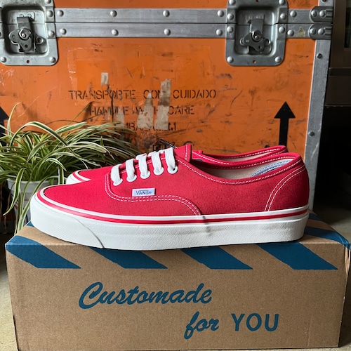 VANS AUTHENTIC 44 DECK DX "ANAHEIM FACTORY COLLECTION" /Red