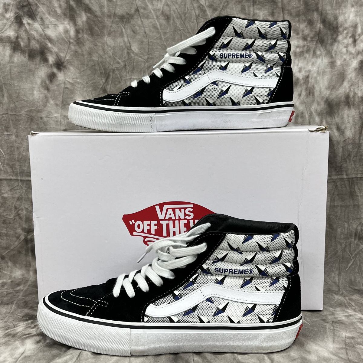 supreme vans diamond plate sk8-hi pro