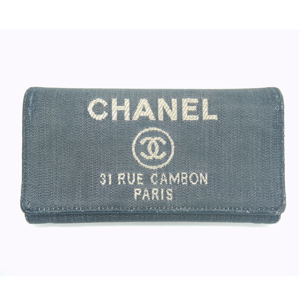 CHANEL デニム長財布