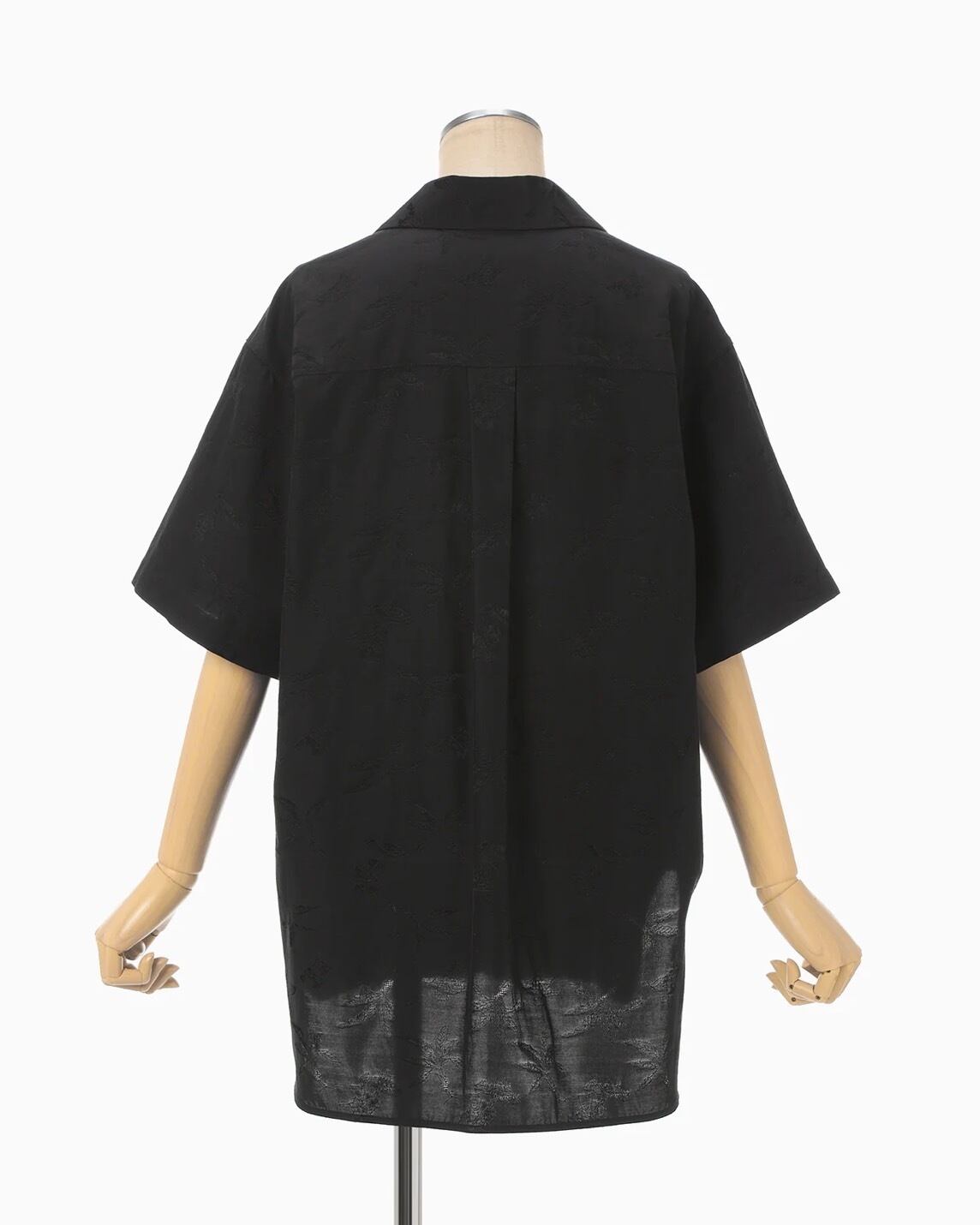 mame☆Karako Jacquard Open Collar Shirt Mame Kurogouchi】Karako Jacquard Open Collar Shirt