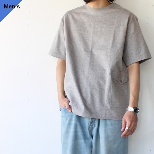 【ラスト１点】Soundman ヘビーウェイト天竺カーゴポケットTee/ Holm　（Gray）