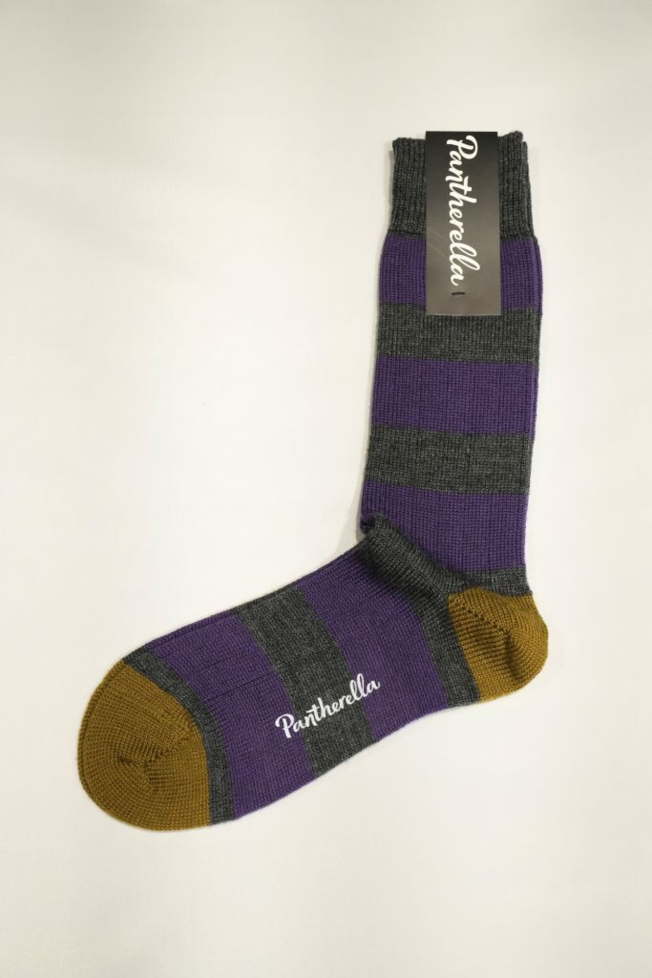 【Pantherella】 Fairford  (598101) / Mid Grey Mix / Boader Wool Socks