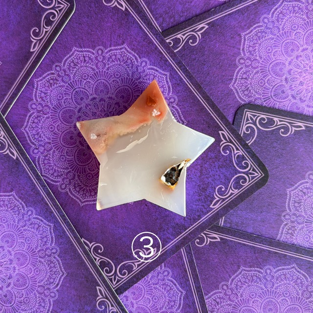 【握り石】桜メノウ  〜star〜