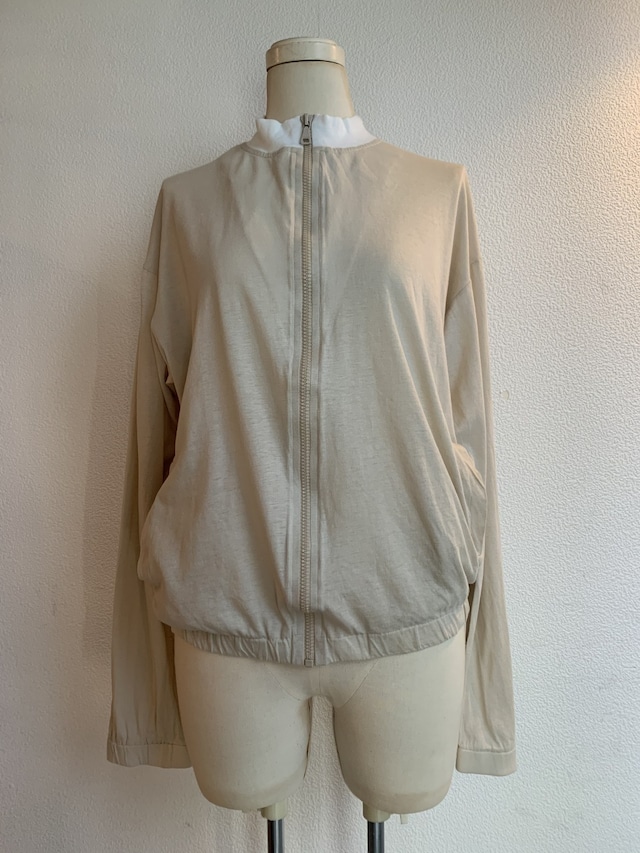 Bi-Color Design Zip-Up Jacket "JIL SANDER"