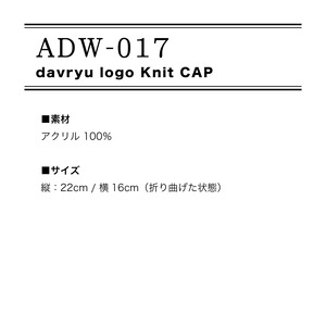 davryu logo Knit CAP