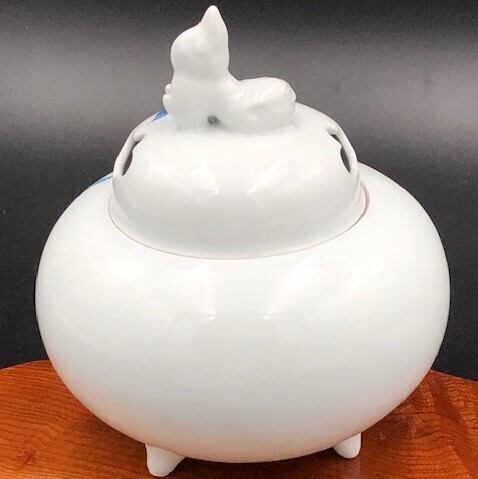 伊万里焼 冬山窯 染錦ザクロ獅子付香炉 | 有田焼ショップ まるとも陶磁器
