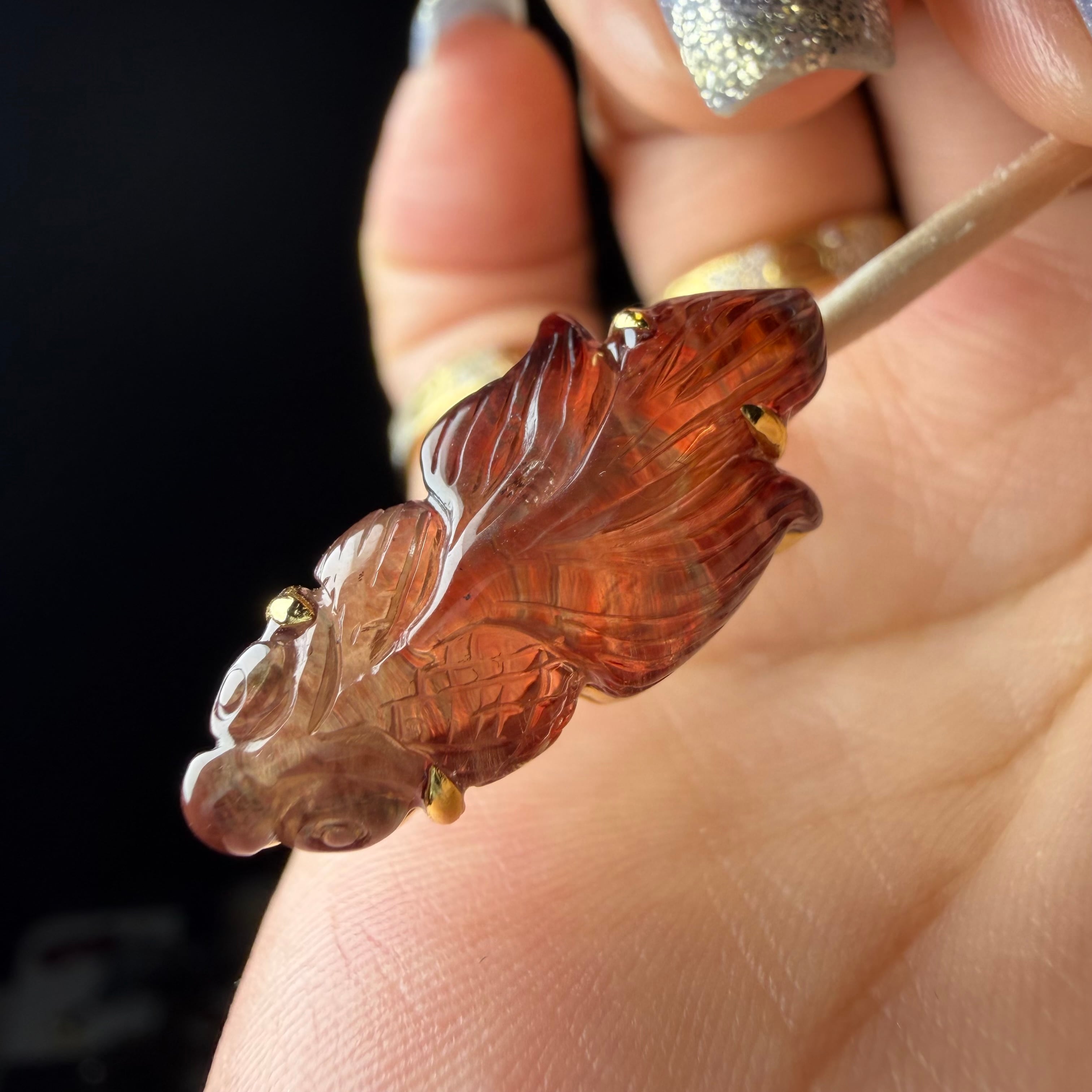 no.D7 アンデシン金魚 ペンダントトップ兼ブレスチャーム