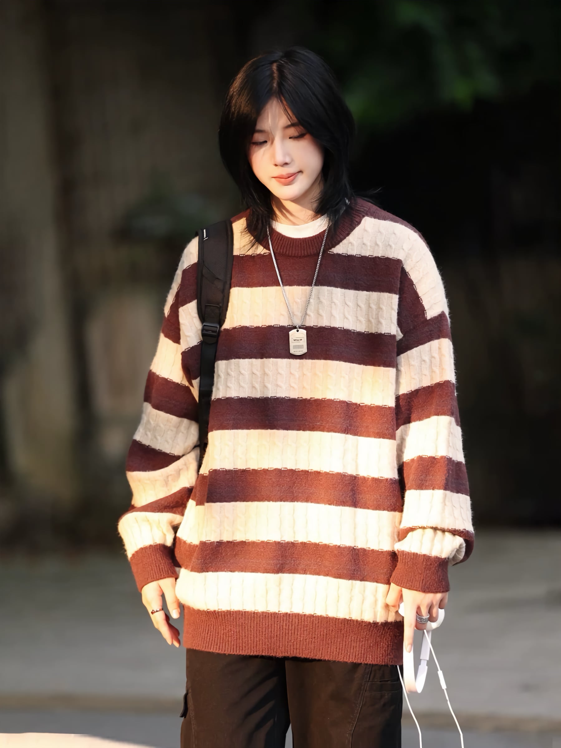 kinema キネマ border knitボーダーニットPABLO VINCI PORT BY ARK Zip 