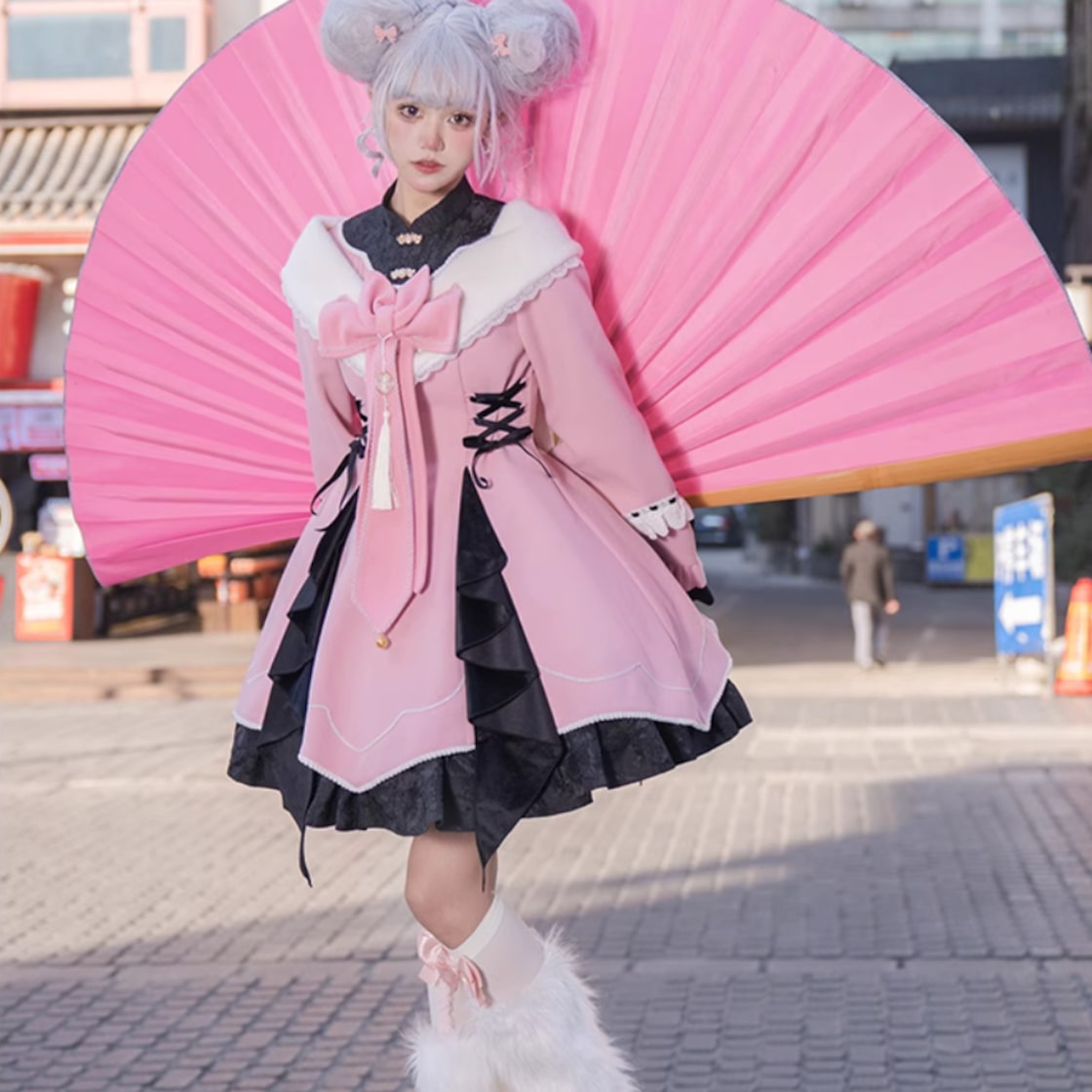 天使と悪魔 サブカル系ファッション 華ロリ 中華ロリータ レース 天使と悪魔 サブカル系ファッション 華ロリ 中華ロリータ レース