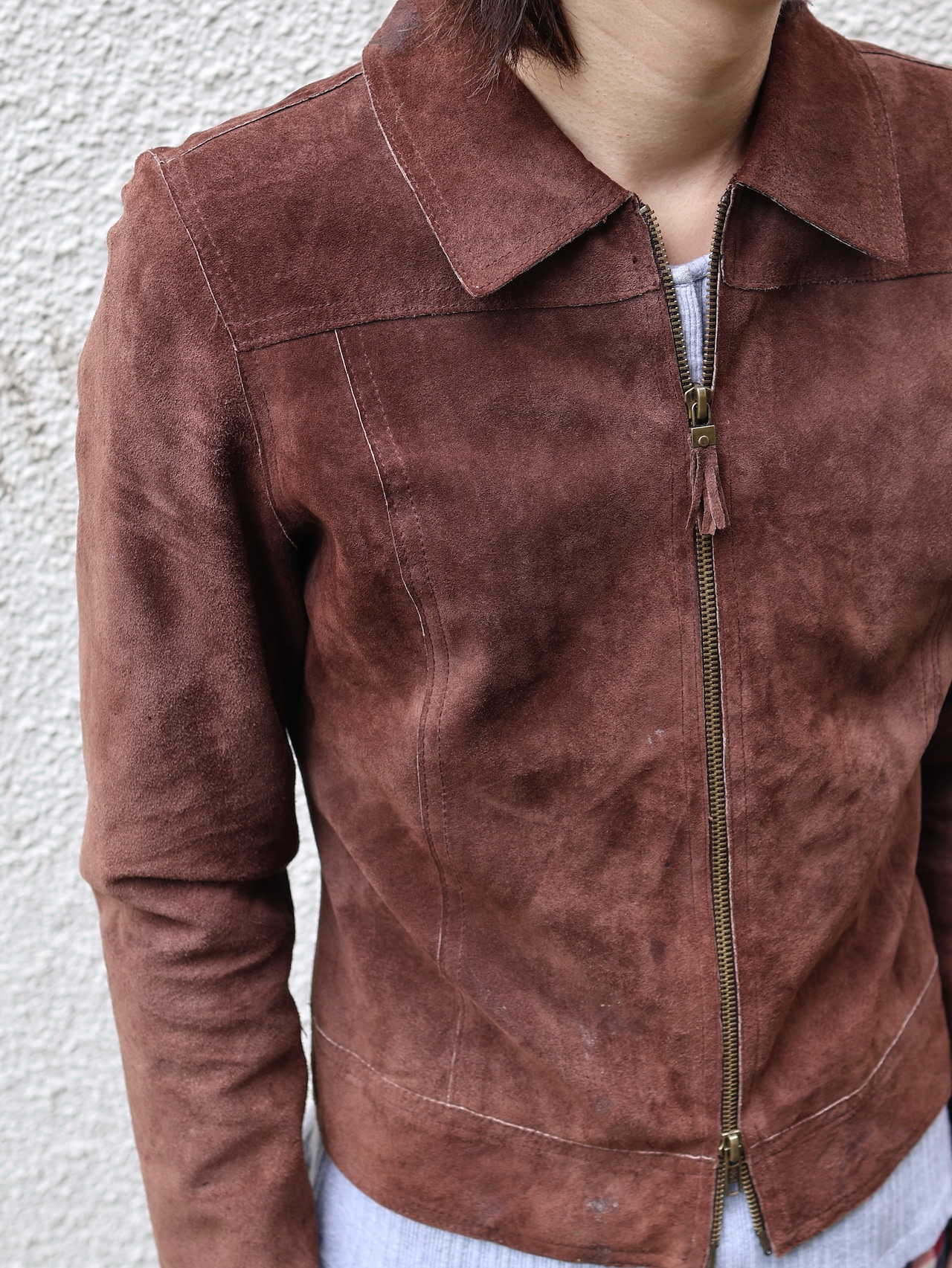 coloring suede leather jacket