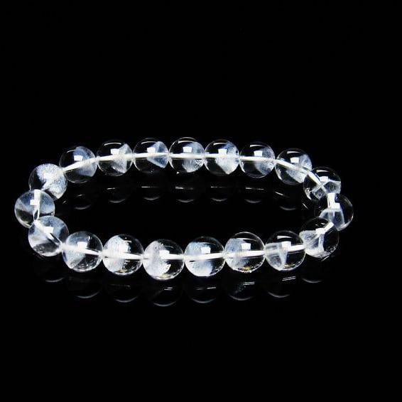 ホワイトファントム ブレスレット 10mm ファントムクォーツ 一点物 メール便可 [M便 1/10] 111-21322