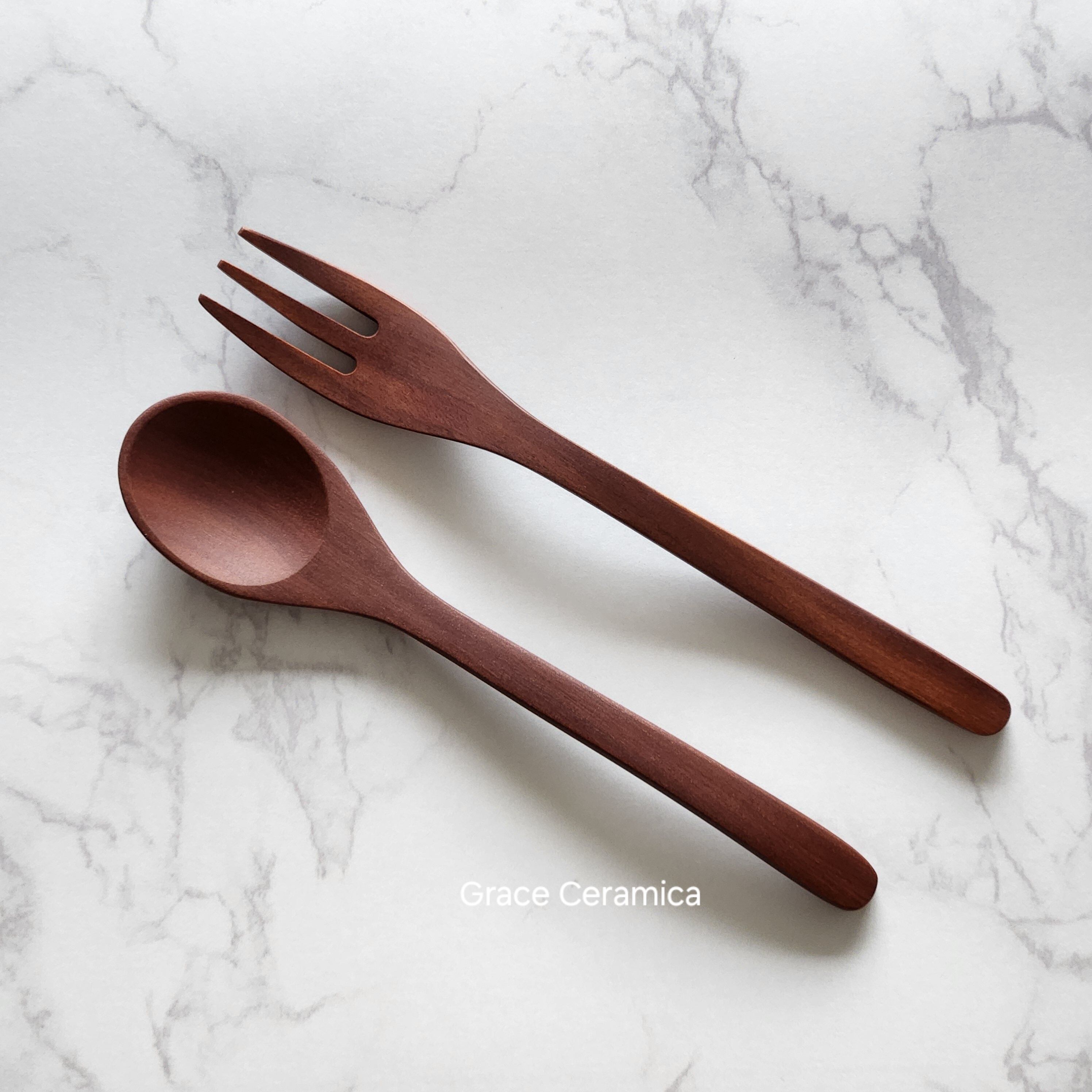 WOOD'N ／サオの木／天然木／スプーン・フォーク／籘芸 | Grace Ceramica