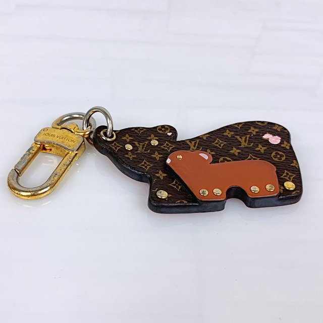 ルイヴィトン ポルトクレ マム&ベイビー ベアー バッグチャーム キーホルダー