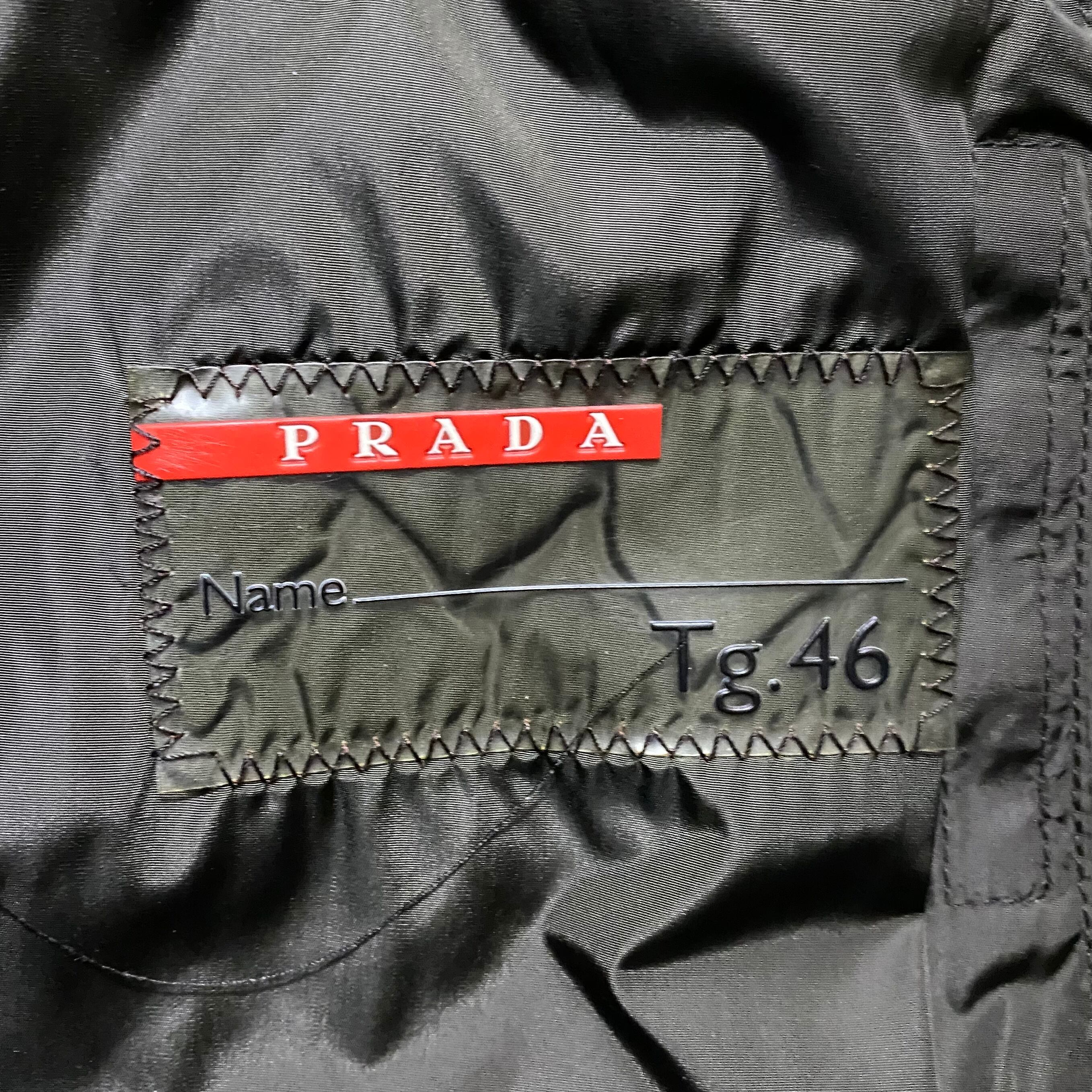 PRADA SPORT green nylon padding jacket | NOIR ONLINE PRADA SPORT green nylon padding jacket | NOIR ONLINE