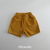 【取寄/韓国直送】Elly molly ソーダコーデュロイ5部パンツ｜秋服｜韓国子供服｜26/AT