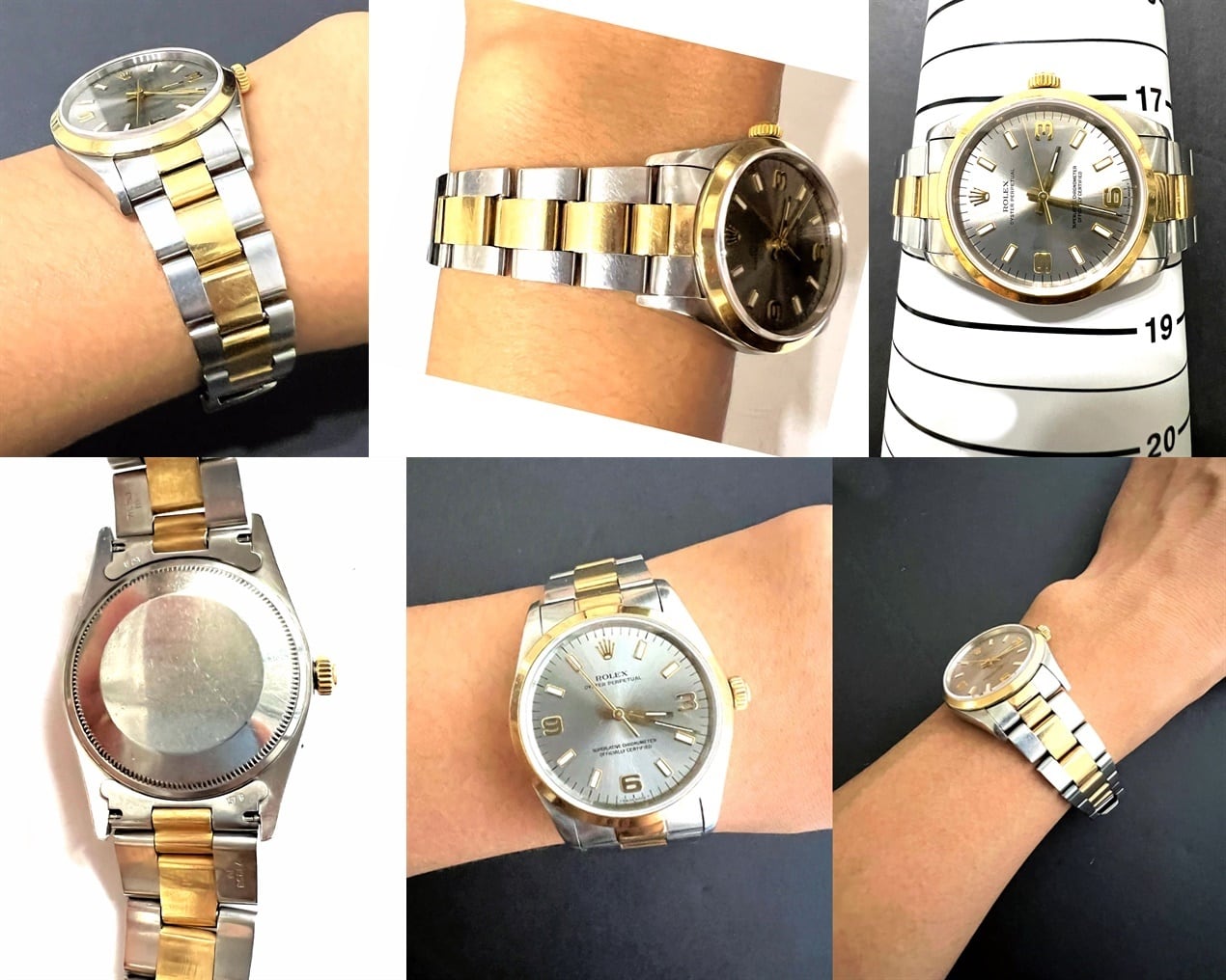 ロレックス オイスターパーペチュアル K18YG×SS コマ ロレックス オイスターパーペチュアル K18YG×SS コマ