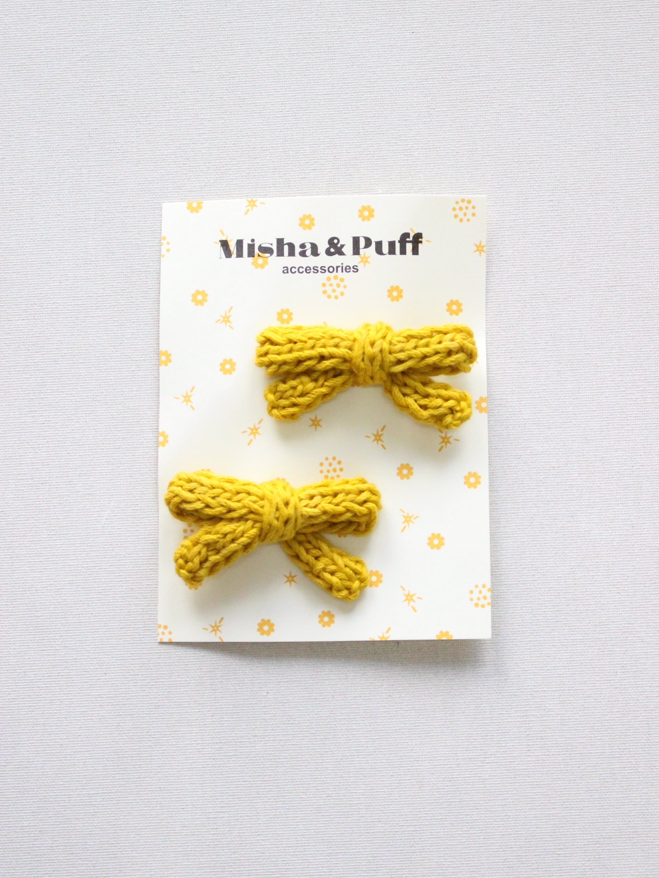 Misha & Puff Goldie Bow Set Dandelion | RESONASON