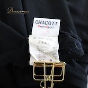 社交ダンス 衣装 トップス ブラウス ブラック系 チャコット Chacott 日本製 黒 ラインストーン レース 長袖 伸縮 ストレッチ 練習 レッスン 花 パーティー ダンス衣装 オールブラック イベント ステージ パーティー