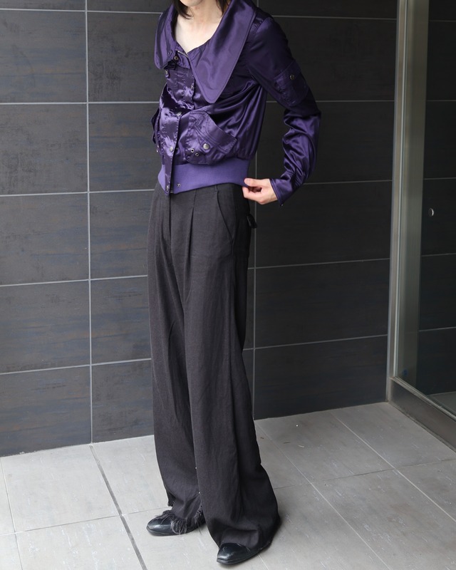 short length zip snap blouson