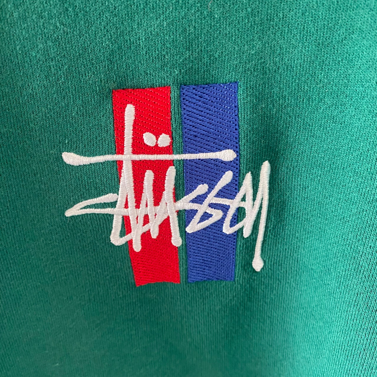 00sStussyステューシースウェットトレーナーメンズ長袖グリーン緑sm | Only