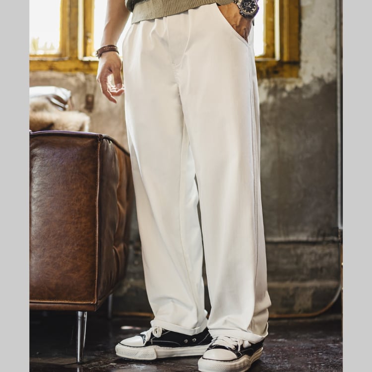 ウエストゴム ワイドパンツ G00109