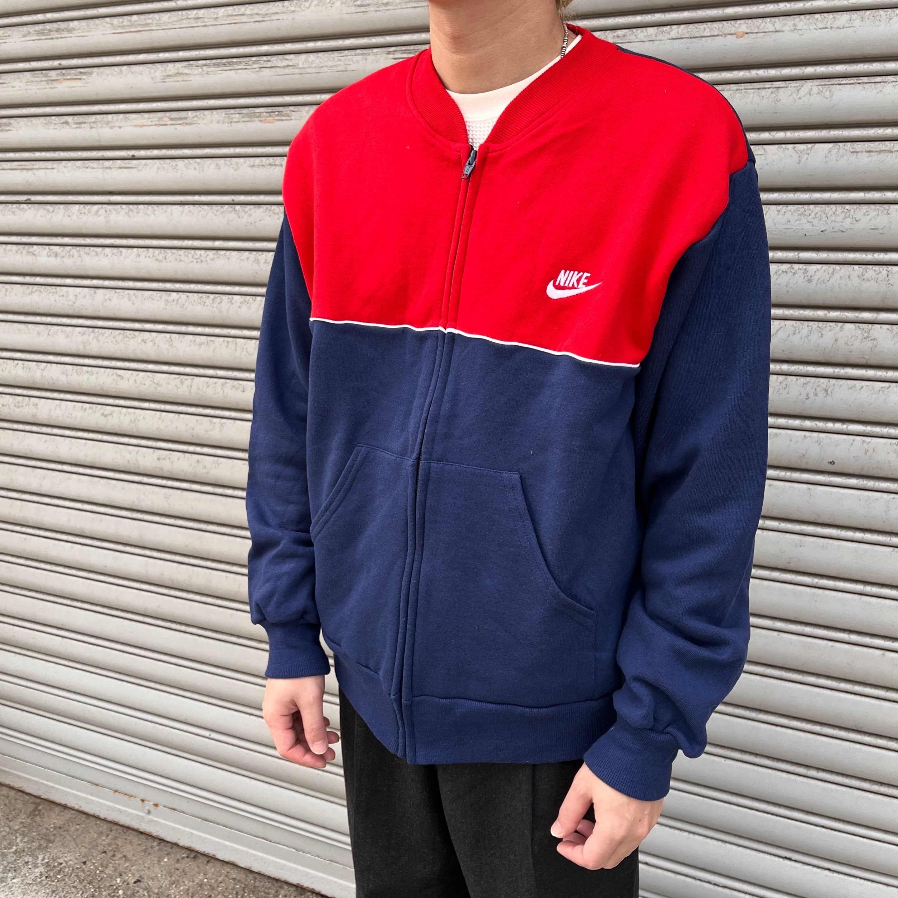 【PUMA/プーマ】90s OLD ニット切替 トラックジャケット グレー L