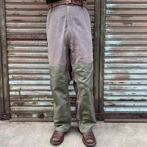 00s ユーロ ヴィンテージ ハンティングパンツ ミリタリー ドイツ軍 2XL W126cm カーゴパンツ ワークパンツ フィールドパンツ コットン 90s